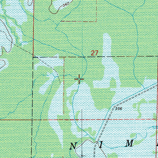 Topographic Map of Big Creek, AR