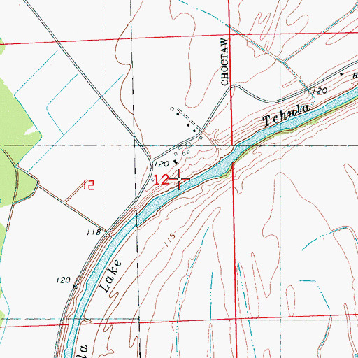 Topographic Map of Linden Landing (historical), MS