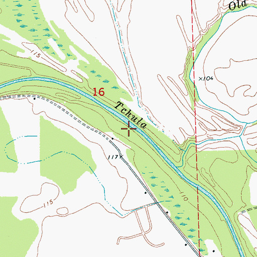 Topographic Map of Marcella Landing (historical), MS