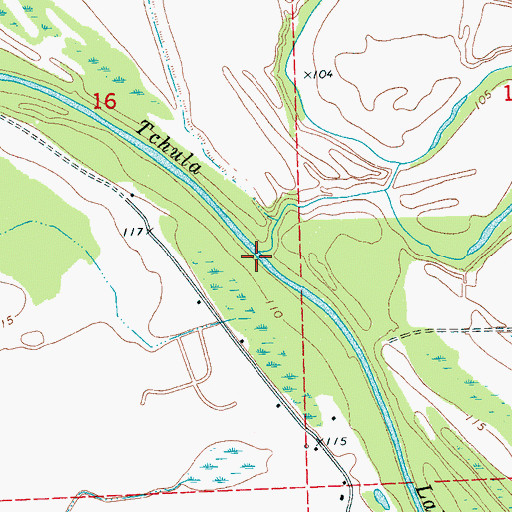 Topographic Map of Marcella Quarters Landing (historical), MS