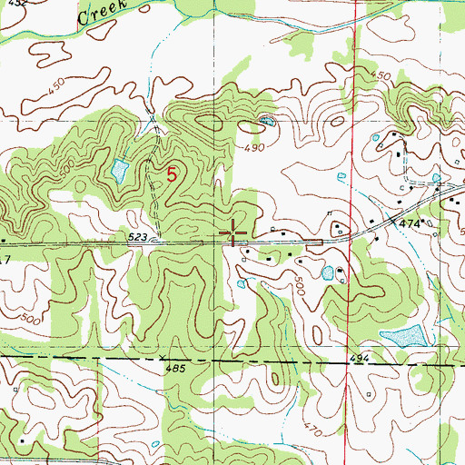 Topographic Map of Farmer (historical), MS