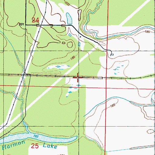 Topographic Map of Moseleys Switch (historical), MS