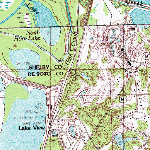 Topographic Map of Dorion (historical), MS