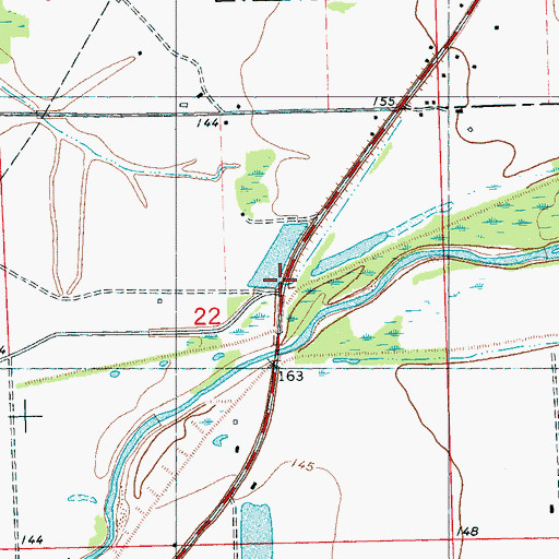 Topographic Map of Turpin Switch (historical), MS