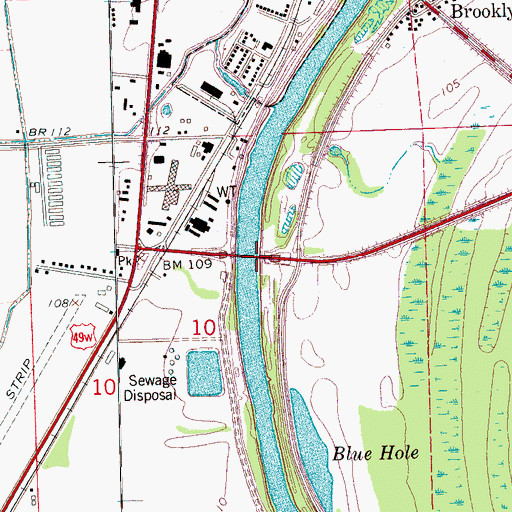 Topographic Map of Callao Landing (historical), MS