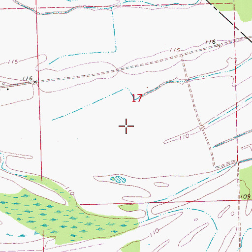 Topographic Map of Lousy Level Landing (historical), MS