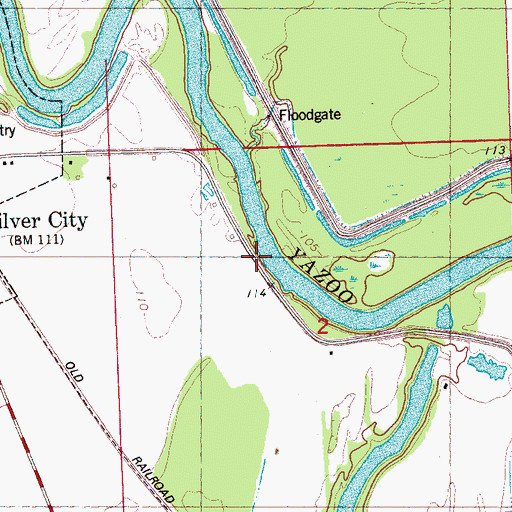 Topographic Map of Millport Landing (historical), MS