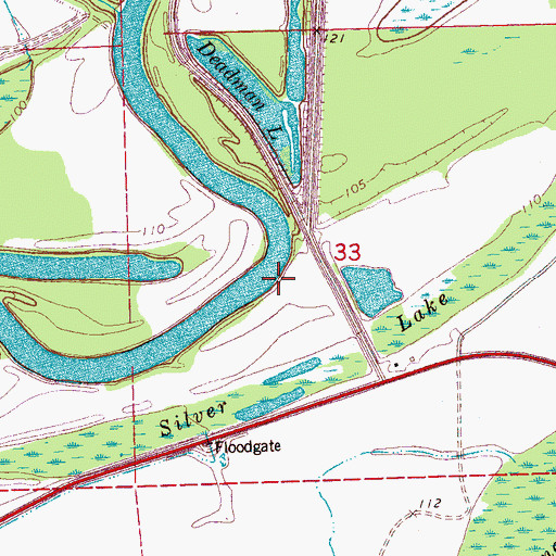 Topographic Map of Welchs Camp Landing (historical), MS