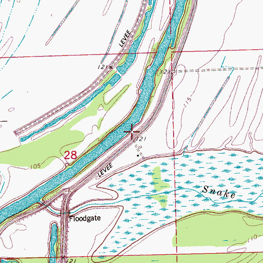 Topographic Map of Winter Quarters Landing (historical), MS
