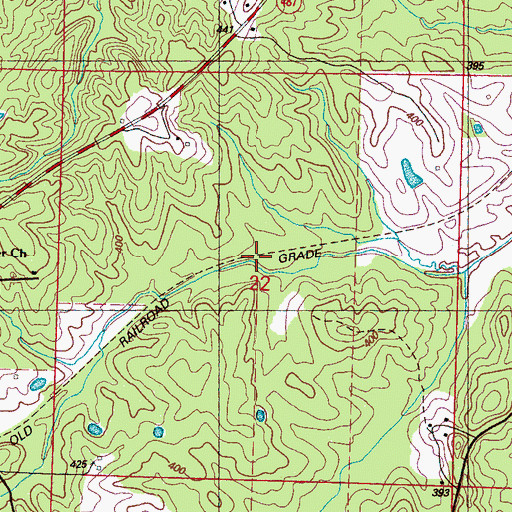 Topographic Map of Abdan, MS