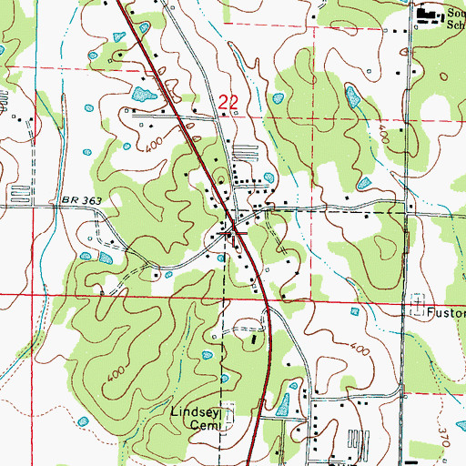 Topographic Map of Church of God in Christ, MS
