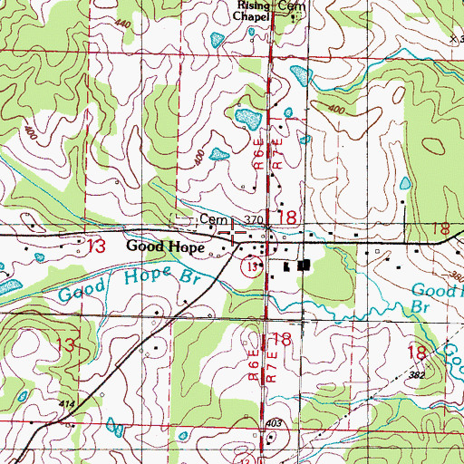 Topographic Map of Good Hope Academy (historical), MS