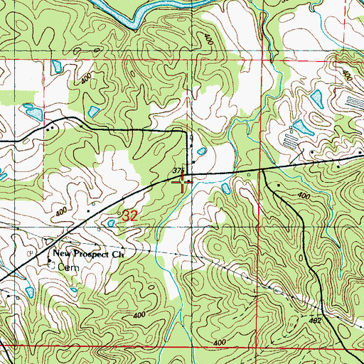 Topographic Map of Williston, MS