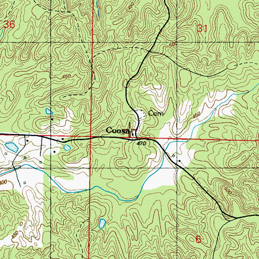 Topographic Map of Zion Hill Primitive Baptist Church, MS