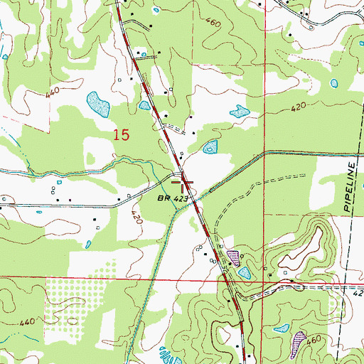 Topographic Map of Scitz (historical), MS
