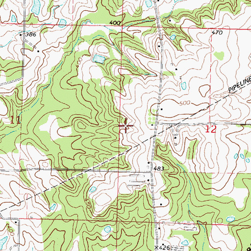 Topographic Map of Low (historical), MS
