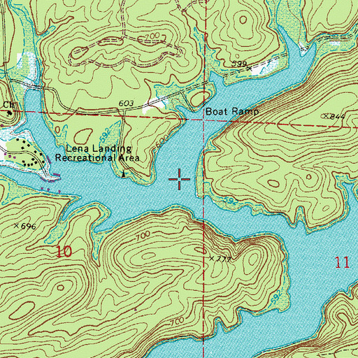 Topographic Map of Blocker Creek, AR