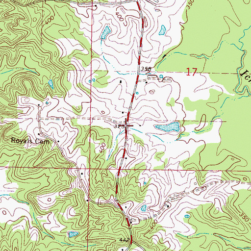 Topographic Map of Royal (historical), MS