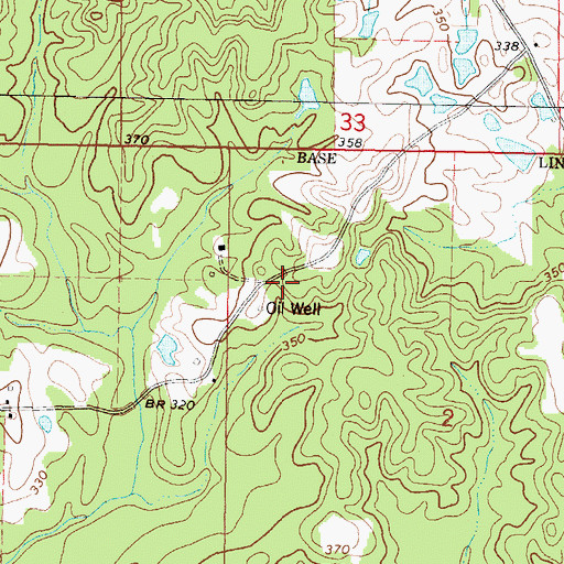 Topographic Map of Wisner Oil Field, MS