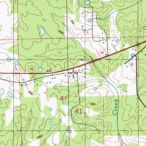 Topographic Map of Dixon Cemetery, MS