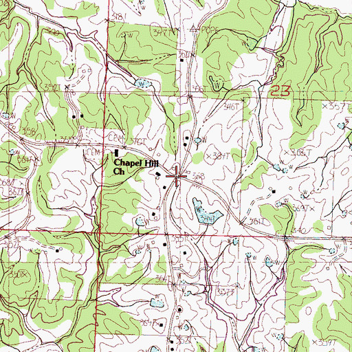 Topographic Map of Hygiena (historical), MS
