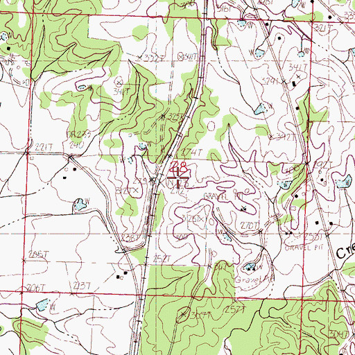 Topographic Map of Nelson Spur, MS