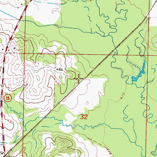 Topographic Map of Argo (historical), MS