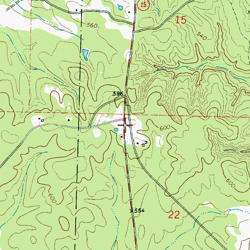 Topographic Map of New Prospect (historical), MS