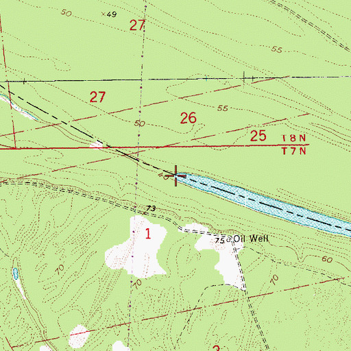Topographic Map of Cowpen Point Landing, MS