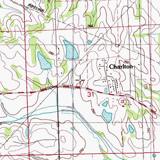Topographic Map of Stone Plantation (historical), MS