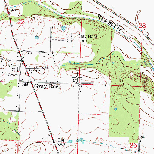 Topographic Map of Booker T Washington School, AR