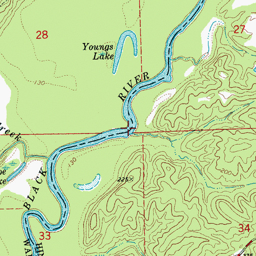 Topographic Map of Jones Ford, MS