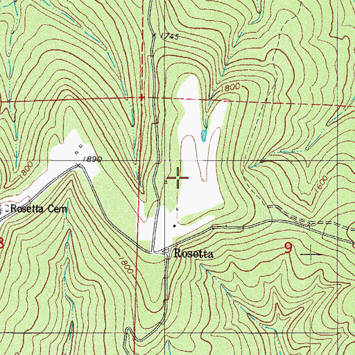 Topographic Map of Boston Mountains, AR