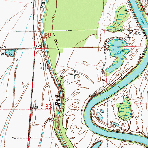 Topographic Map of Craig Plantation (historical), MS