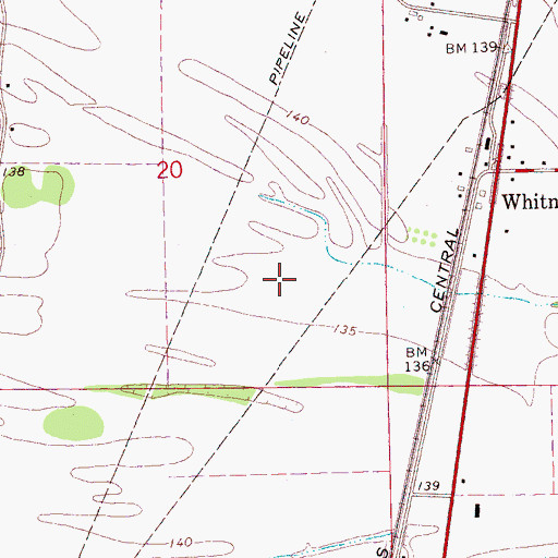 Topographic Map of Promised Land (historical), MS