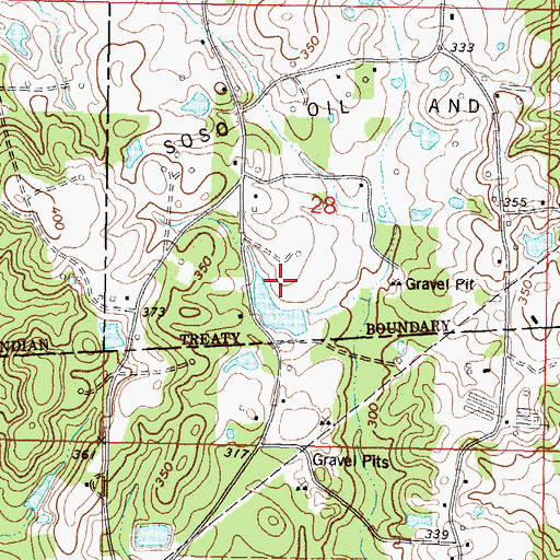 Topographic Map of Stanley Gas Pool, MS