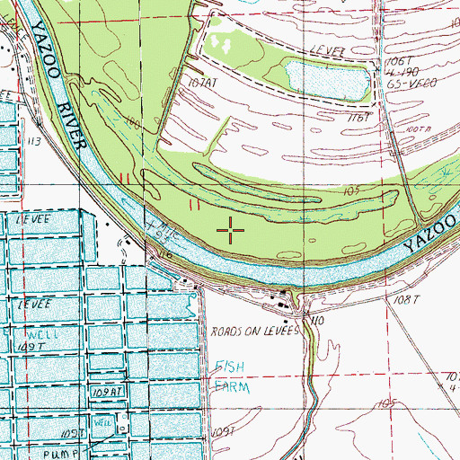Topographic Map of Dover (historical), MS