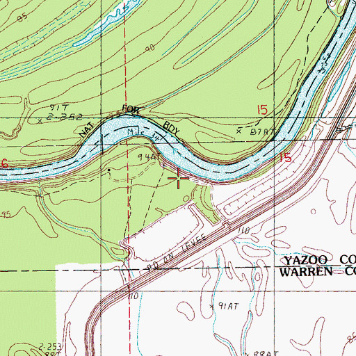 Topographic Map of Eldorado Landing, MS