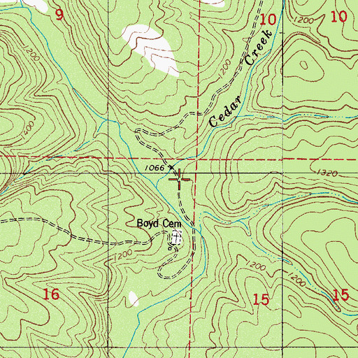 Topographic Map of Boyd School, AR