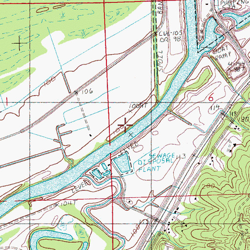 Topographic Map of Longwood Landing, MS