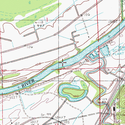 Topographic Map of Sessions Landing, MS