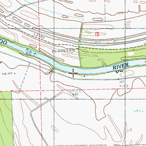 Topographic Map of Stella Landing, MS