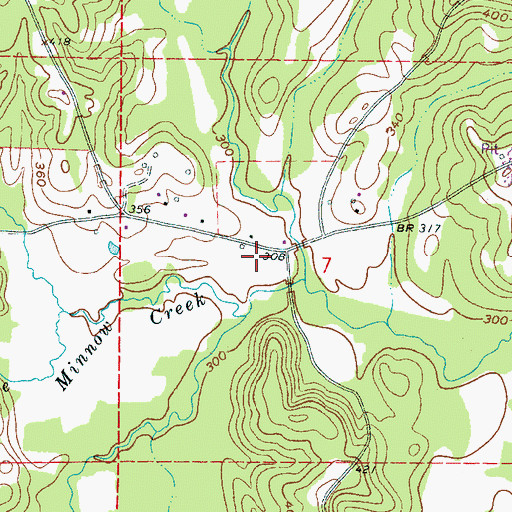 Topographic Map of Bogue Toocolo Chitto (historical), MS
