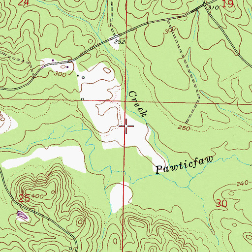 Topographic Map of Cuthi Uckehaca (historical), MS