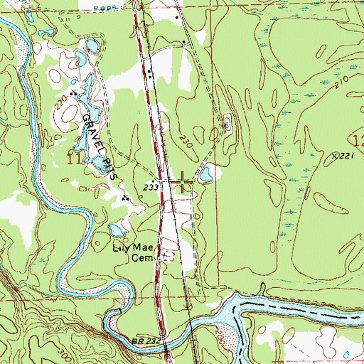 Topographic Map of Coaler (historical), MS