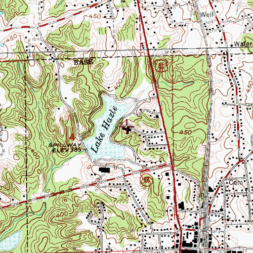 Topographic Map of Hardy Wilson Memorial Hospital, MS
