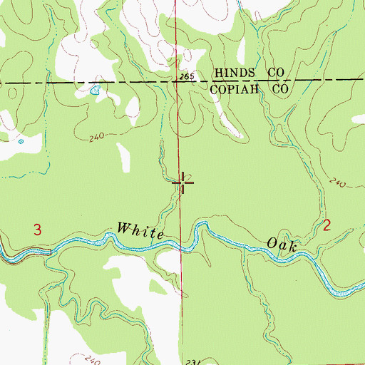 Topographic Map of Harperville (historical), MS