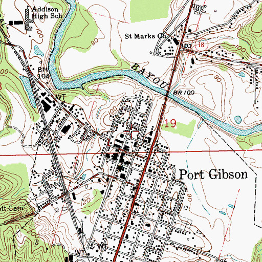 Topographic Map of Presbyterian Seminary of Learning (historical), MS