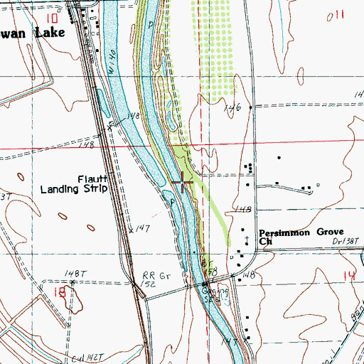 Topographic Map of Craigs Landing, MS