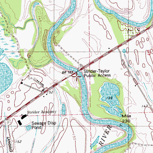 Topographic Map of Jarman Landing, MS